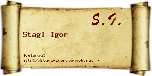 Stagl Igor névjegykártya